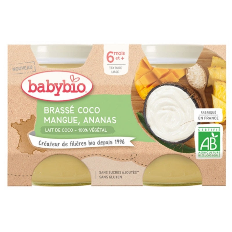 Brassé Végétal Coco Mangue Ananas Bio (Dès 6 mois) | Babybio