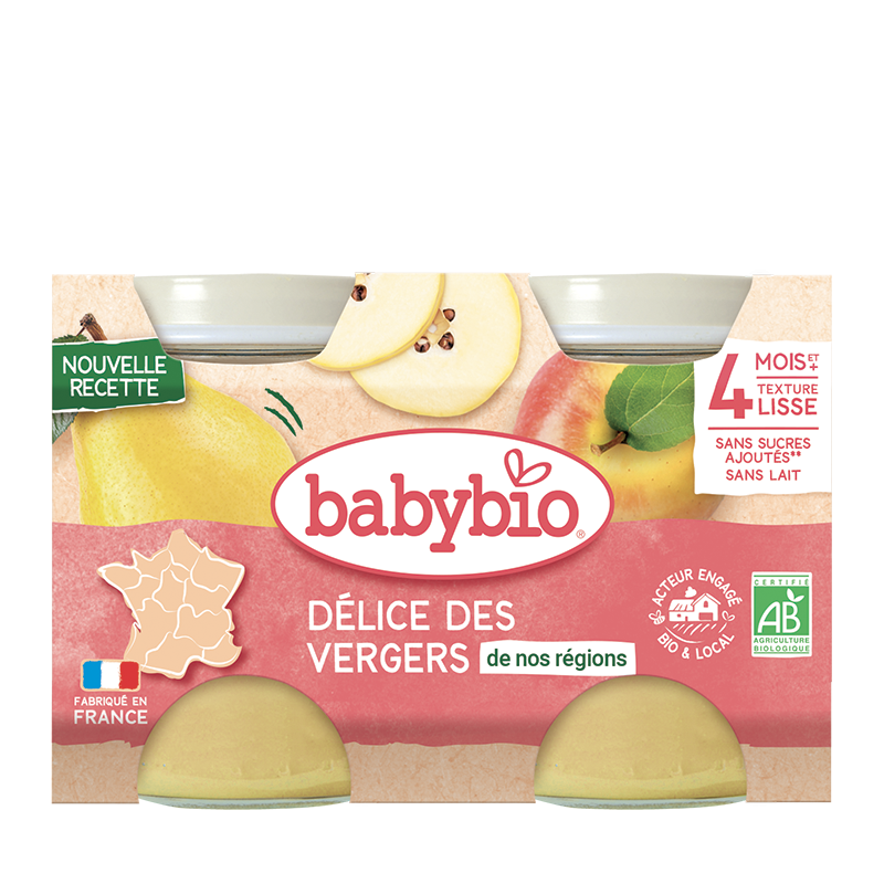 Compote Délice des Vergers Bio (Dès 4 mois) | Babybio