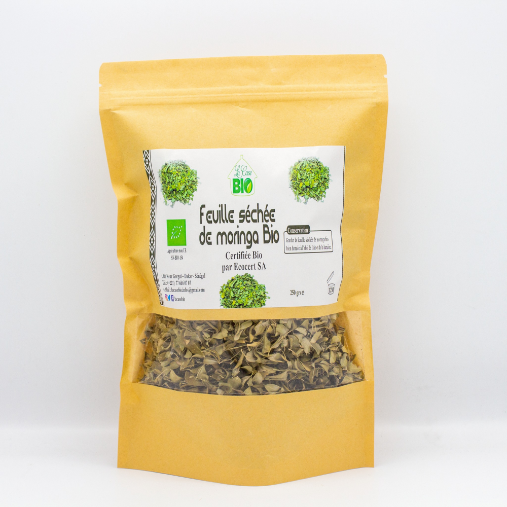 Feuilles Séchées de Moringa Bio | La Case Bio