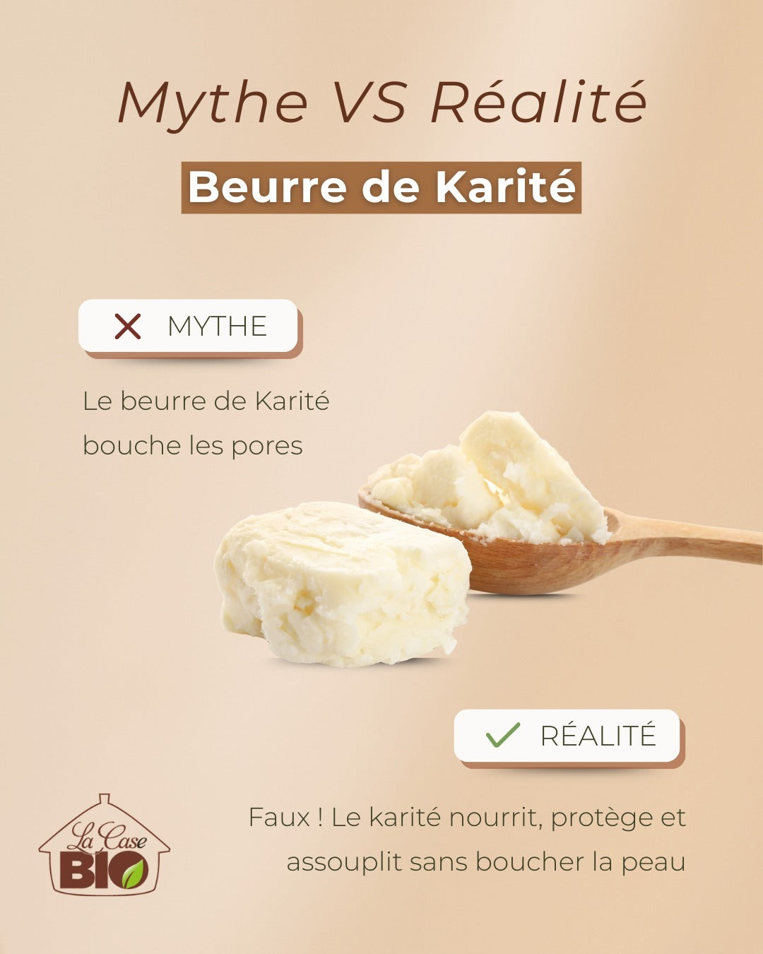Beurre de Karité Brut Non Raffiné Bio | La Case Bio