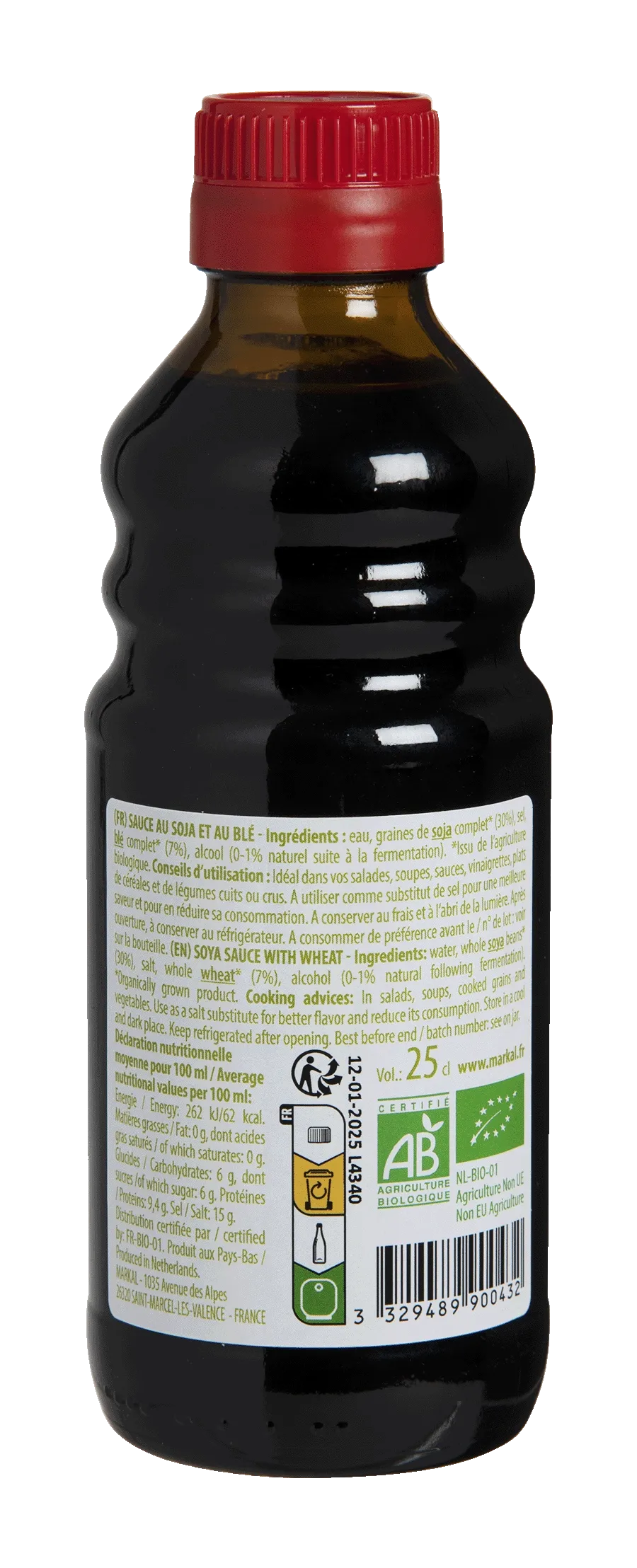 Sauce Soja Shoyu Bio (Soja et Blé) 25cl | Luce