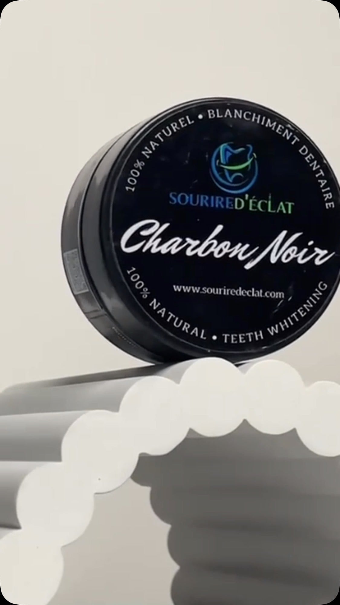 Poudre de Charbon Actif Blanchissante (Grand Modèle) | Sourire d'Éclat