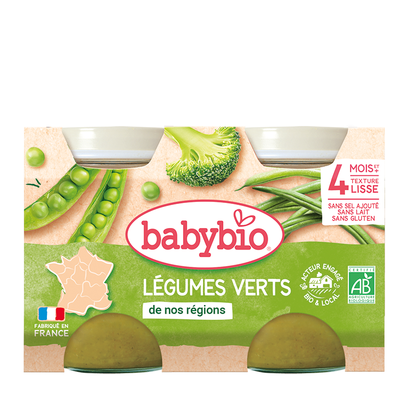 Petit Pot Légumes Verts Bio (Dès 4 mois) | Babybio