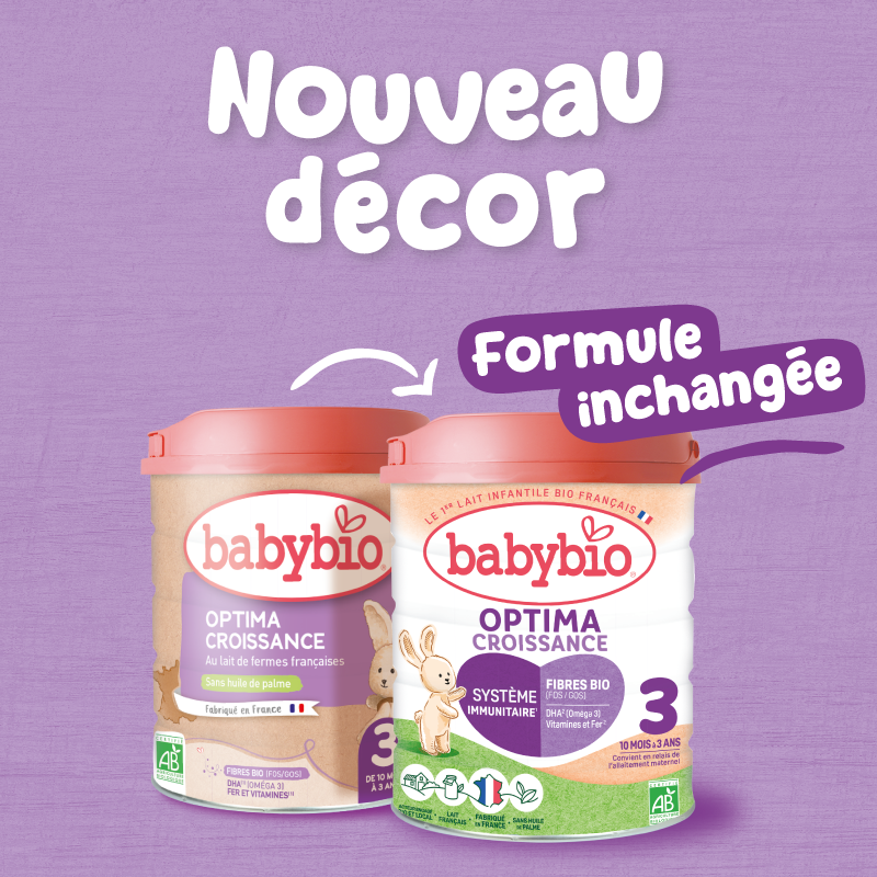 Lait de Croissance Optima 3 Bio (10-36 mois) | Babybio