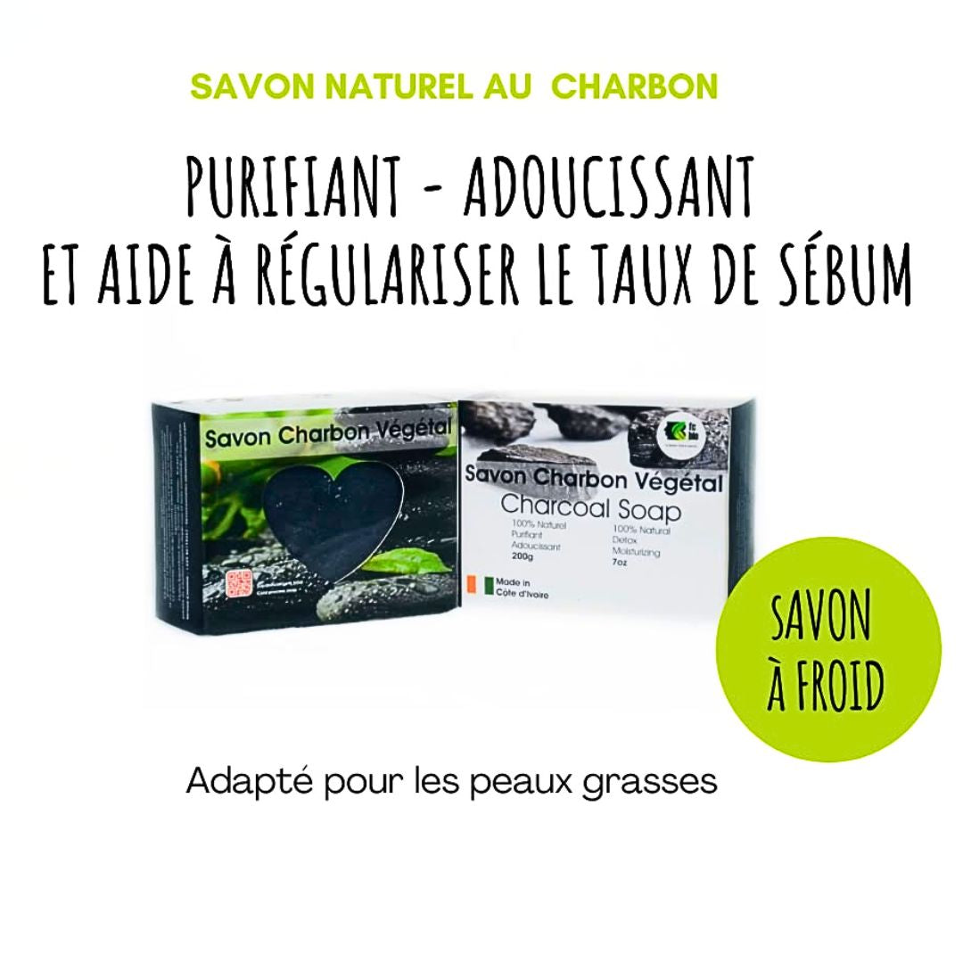 Savon Détoxifiant au Charbon Végétal | FC Bio