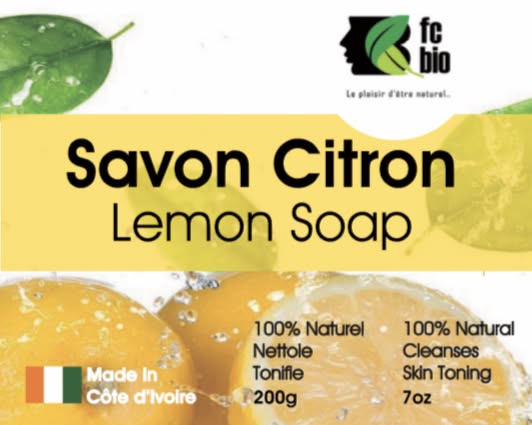 Savon Naturel Astringent au Citron | FC Bio
