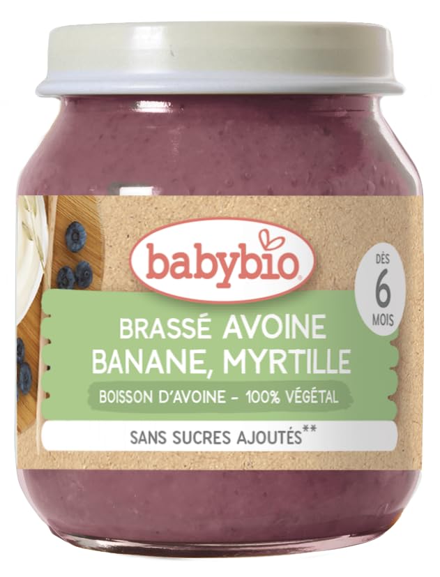 Brassé Avoine, Banane & Myrtille Bio (Dès 6 mois) | Babybio