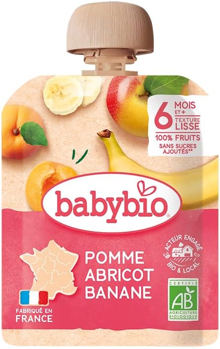 Gourdes Pomme, Abricot & Banane Bio (Dès 6 mois) | Babybio