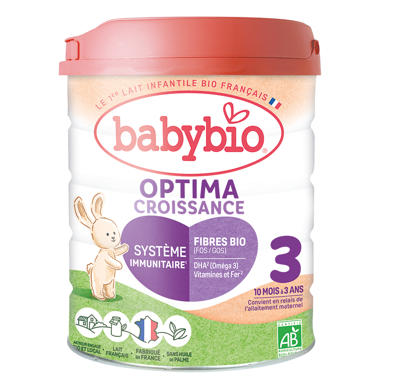 Lait de Croissance Optima 3 Bio (10-36 mois) | Babybio