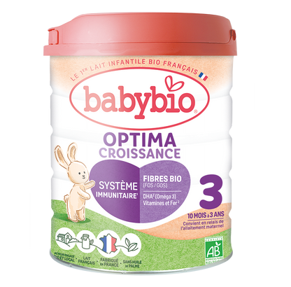 Lait de Croissance Optima 3 Bio (10-36 mois) | Babybio