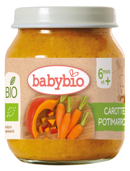 Petit Pot Purée Carotte Potimarron Bio (Dès 4 mois) | Babybio