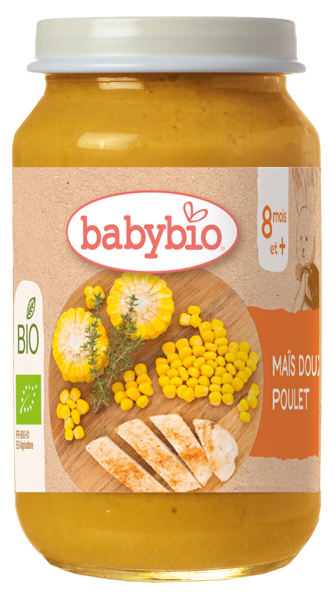 Repas Maïs Doux & Poulet Fermier Bio (Dès 8 mois) | Babybio