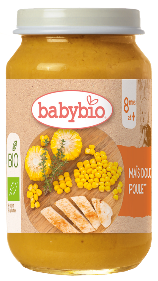Repas Maïs Doux & Poulet Fermier Bio (Dès 8 mois) | Babybio