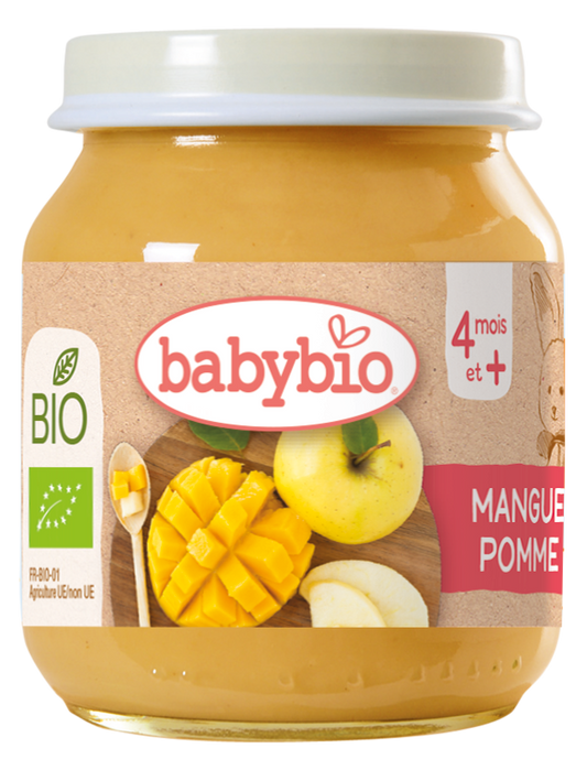 Petit Pot Fruit Pomme Mangue Bio (Dès 4 mois) | Babybio