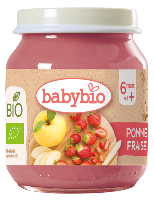 Petit Pot Fruit Pomme Fraise Bio (Dès 6 mois) | Babybio