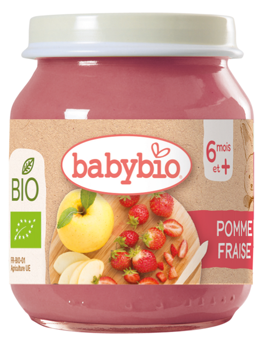Petit Pot Fruit Pomme Fraise Bio (Dès 6 mois) | Babybio