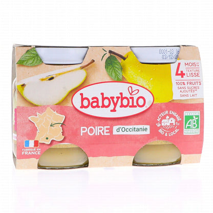 Petit Pot Fruit Poire Bio (Dès 4 mois) | Babybio