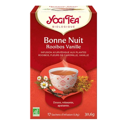 Yogi Tea Bonne Nuit Rooibos Vanille | Sommeil Gourmand