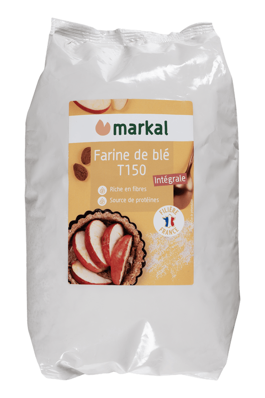 Farine de Blé Intégrale T150 Bio 1kg | Markal
