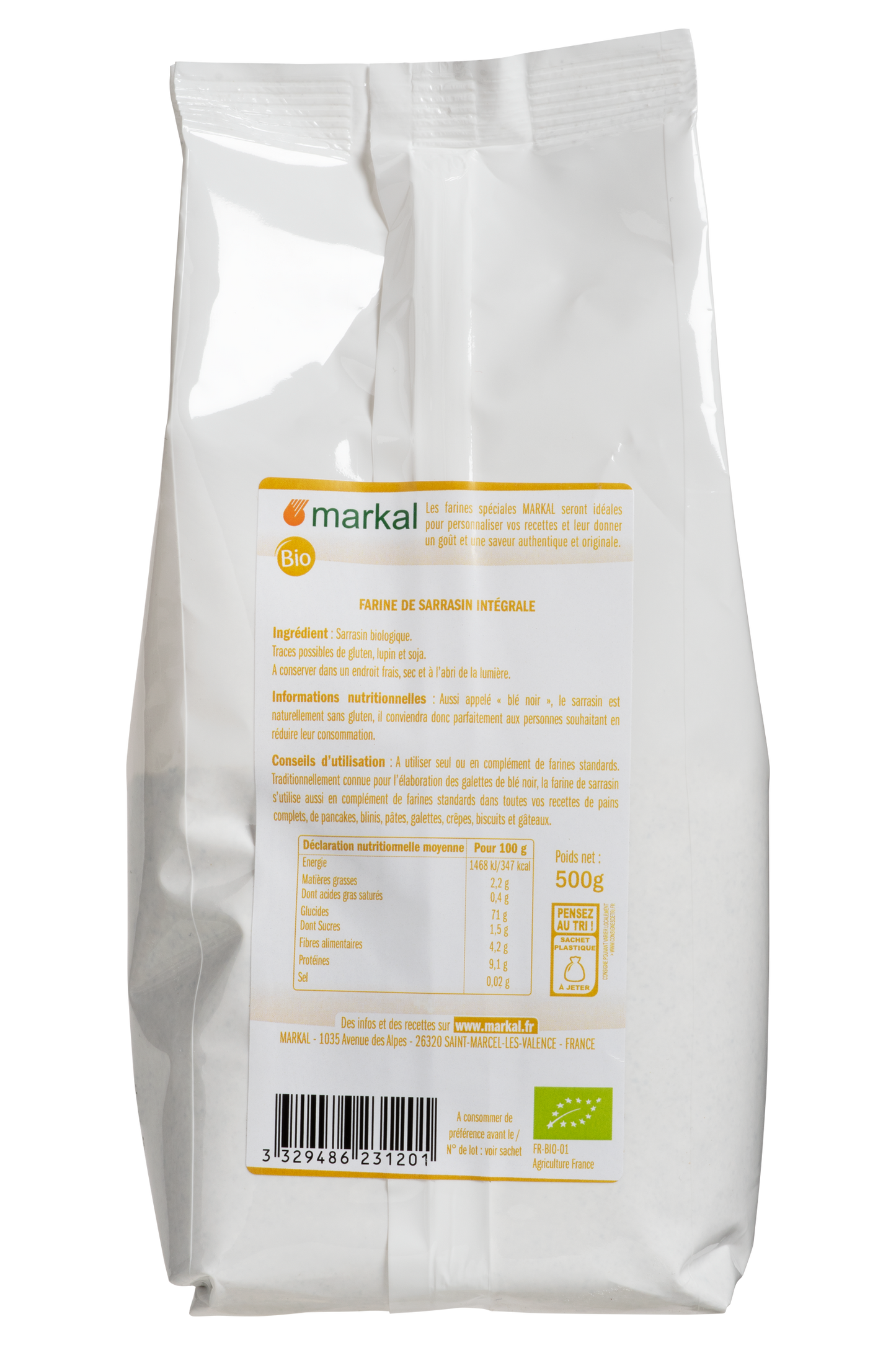 Farine de Sarrasin Bio 500g | Markal