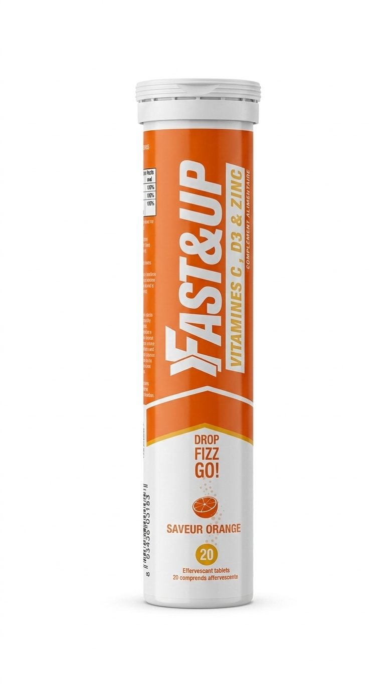Fast & Up Charge | Immunité Totale Vitamine C + D3 + Zinc