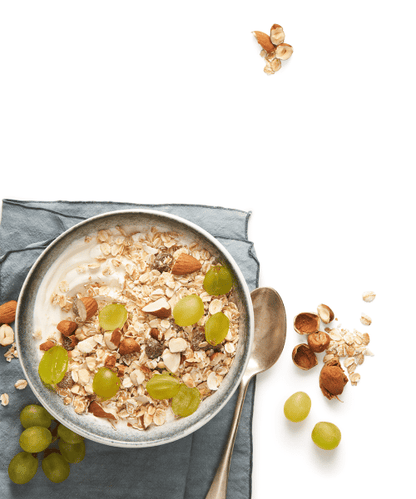 Muesli, raisin, noisette, amande