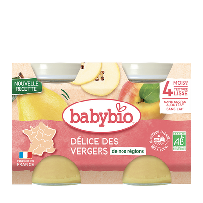Compote Délice des Vergers Bio (Dès 4 mois) | Babybio