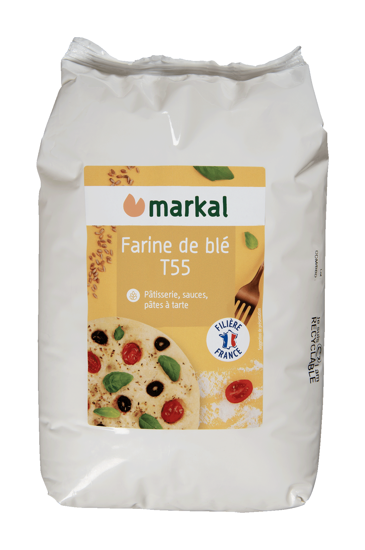 Farine de Blé Blanche T55 Bio 1kg | Markal