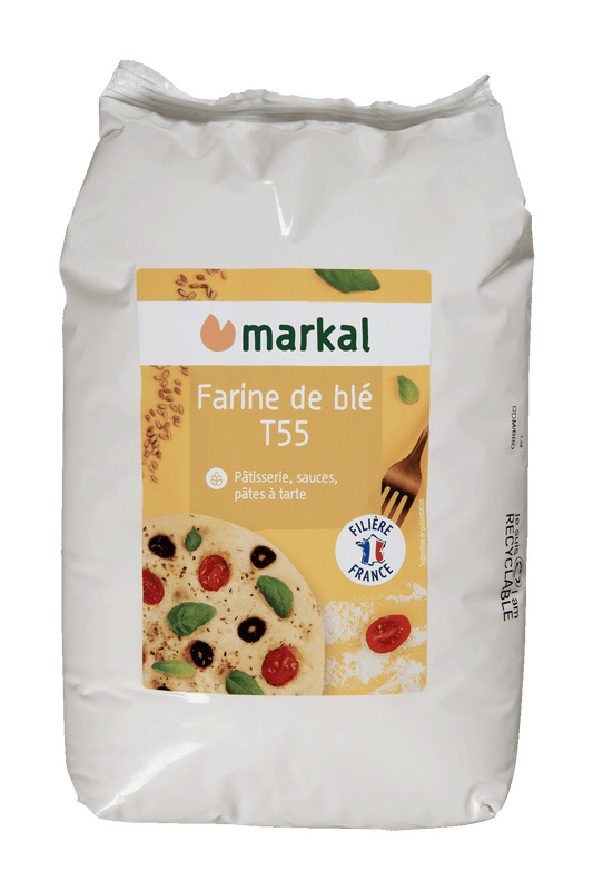 Farine de Blé Blanche T55 Bio 1kg | Markal