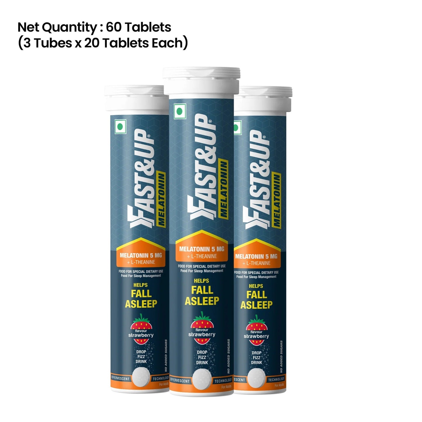 Fast&pUp Mélatonine 5 mg Action Rapide - Biodoux