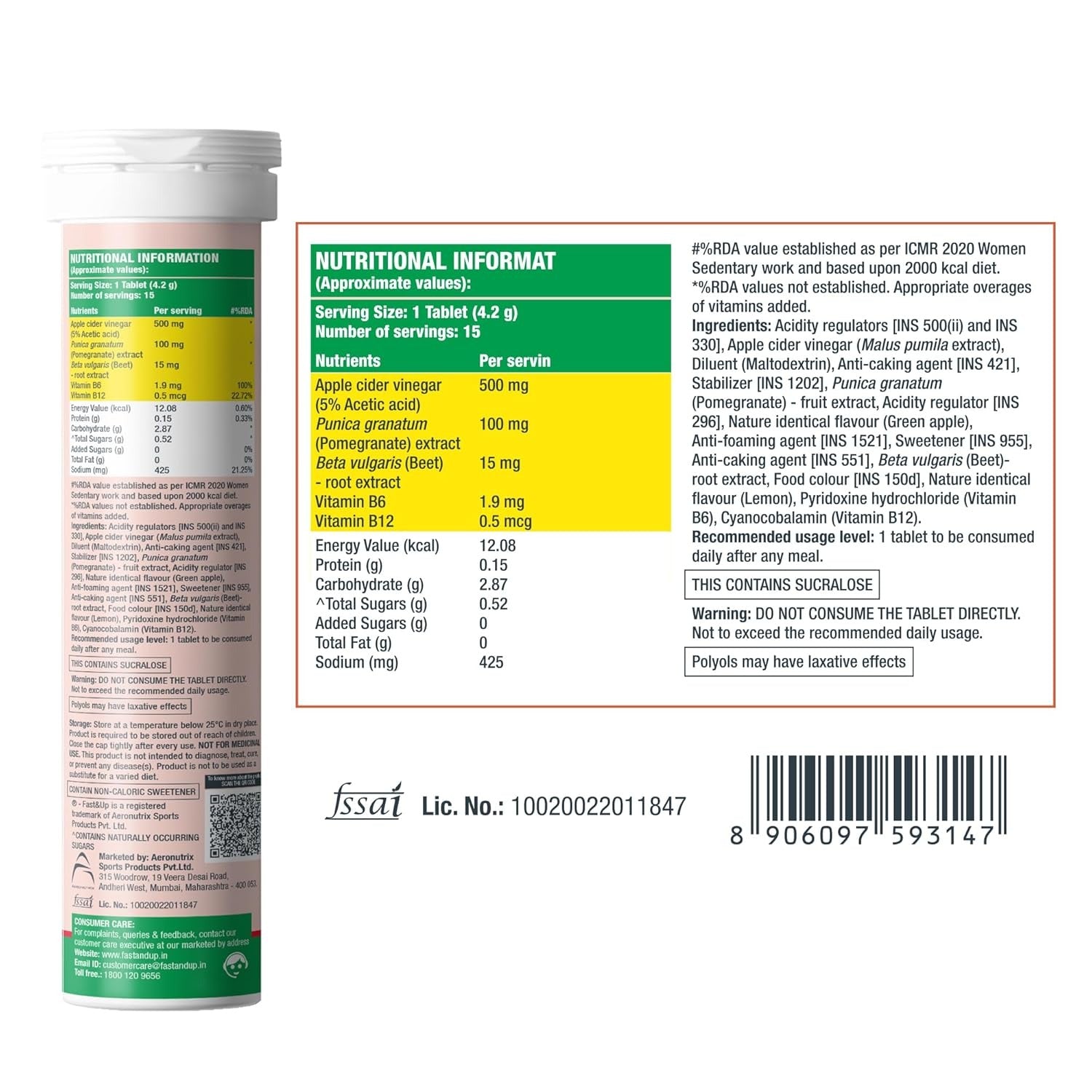 Fast&pUp vinaigre de cidre - Biodoux