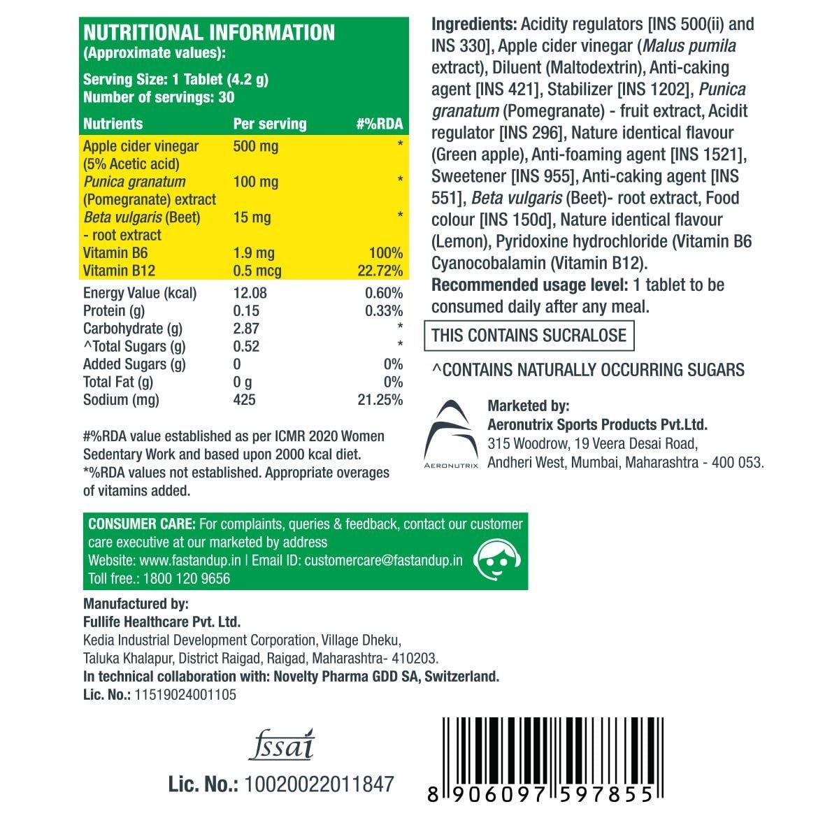 Fast&pUp vinaigre de cidre - Biodoux