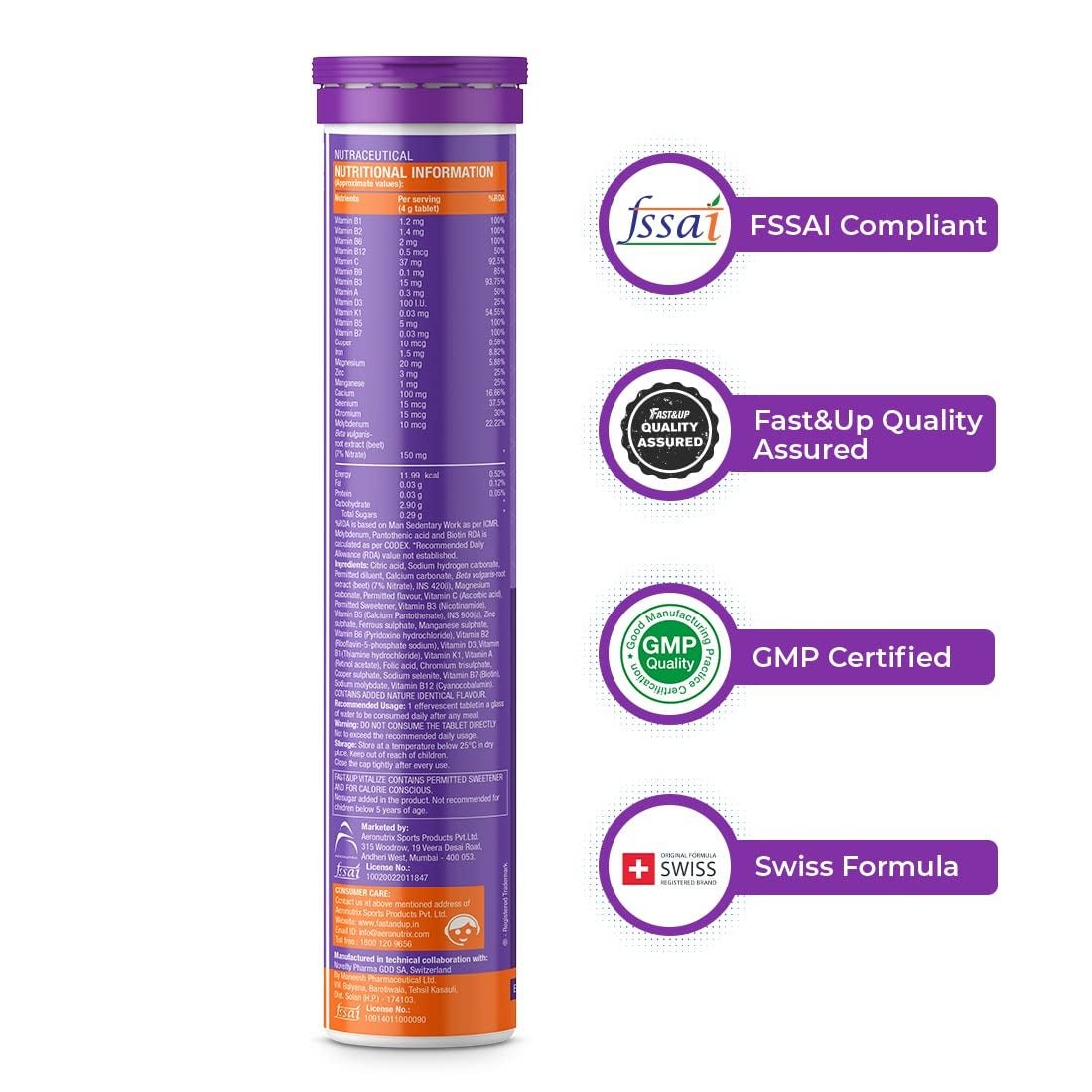 FAST&UP Multivitamines - Biodoux