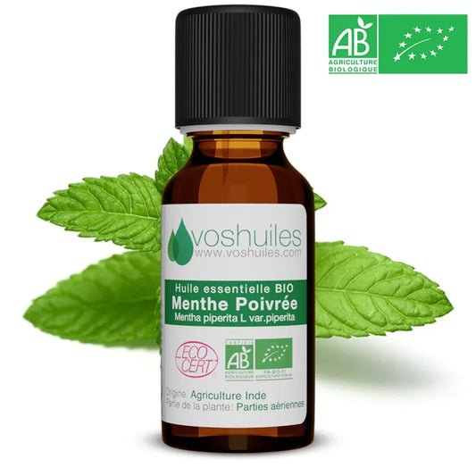 Huile Essentielle Menthe Poivrée | Maux de Tête & Digestion