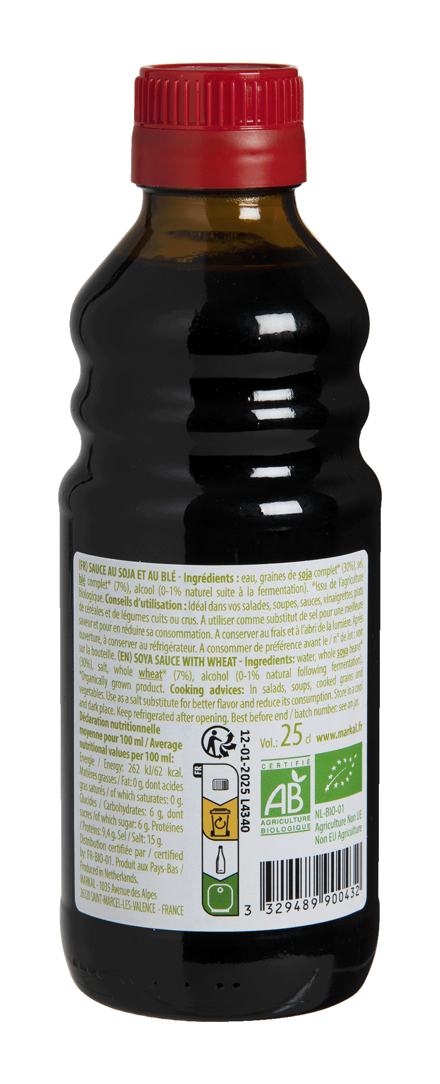 Sauce Soja Shoyu Bio (Soja et Blé) 25cl | Luce