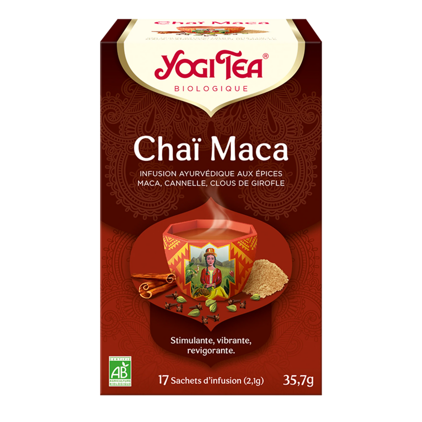 Yogi Tea Chai Maca | Stimulant & Vitalité