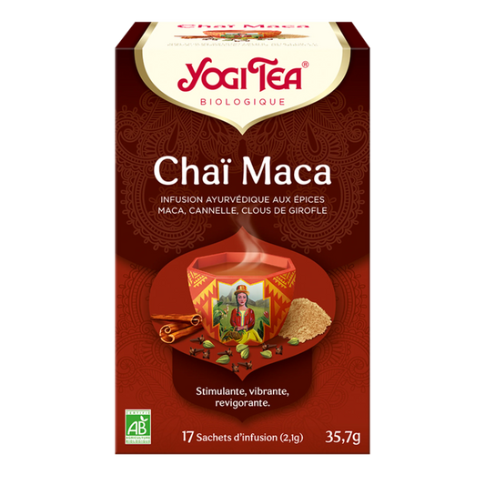 Yogi Tea Chai Maca | Stimulant & Vitalité