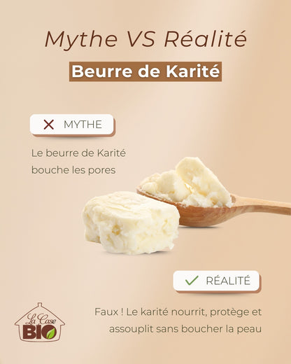 Beurre de Karité Brut Non Raffiné Bio | La Case Bio