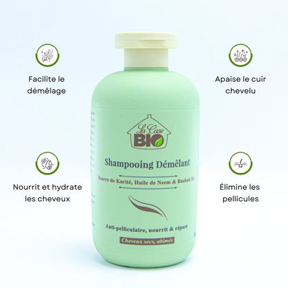 Shampoing Démêlant Hydratant | La Case Bio