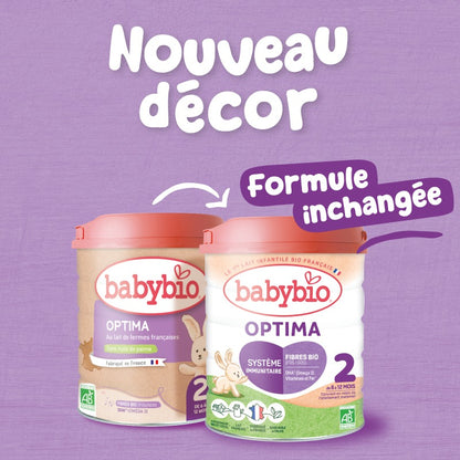 Lait de Suite Optima 2 Bio (6-12 mois) | Babybio