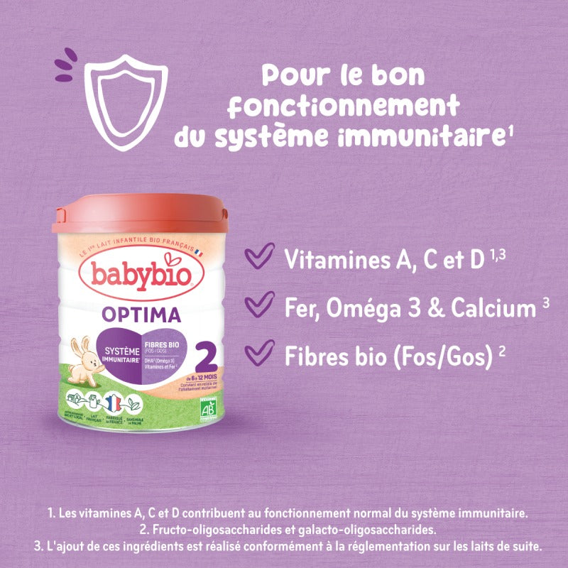 Lait de Suite Optima 2 Bio (6-12 mois) | Babybio