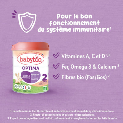 Lait de Suite Optima 2 Bio (6-12 mois) | Babybio