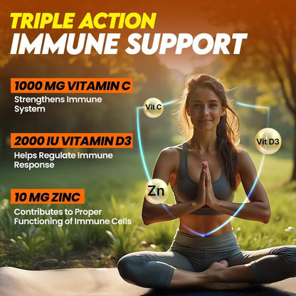 Fast & Up Charge | Immunité Totale Vitamine C + D3 + Zinc