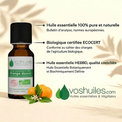 Huile essentielle orange douce