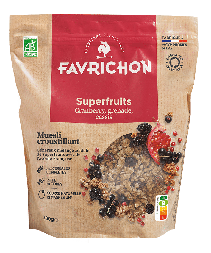 Muesli Croustillant Bio | Superfruits Rouges & Noirs
