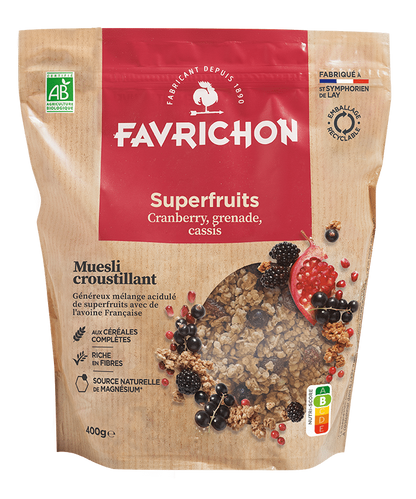 Muesli Croustillant Bio | Superfruits Rouges & Noirs
