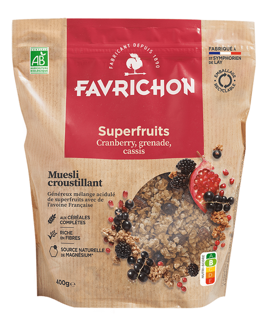 Muesli Croustillant Bio | Superfruits Rouges & Noirs