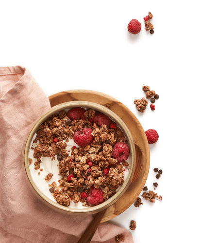 Muesli Croustillant Bio | Framboise & Chocolat Noir