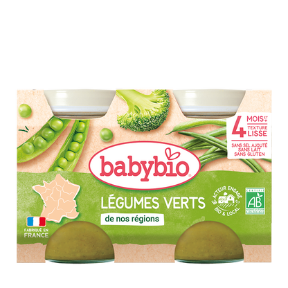 Petit Pot Légumes Verts Bio (Dès 4 mois) | Babybio