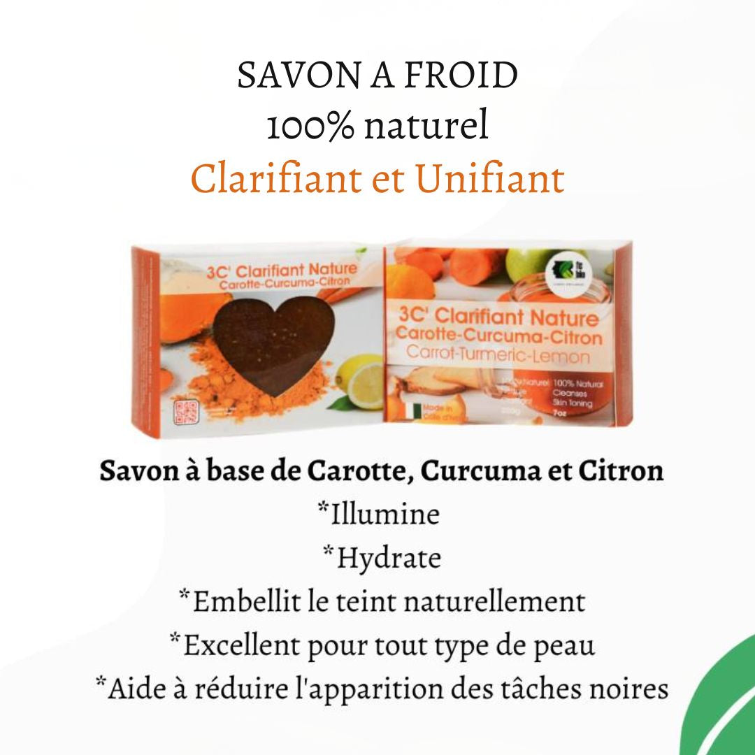 Savon Illuminateur Curcuma & Carotte | FC Bio